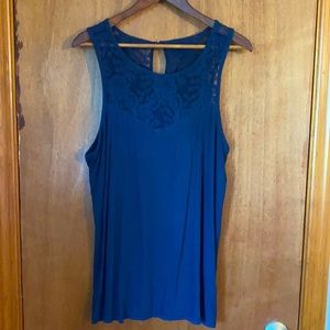Torrid size 1 navy tank